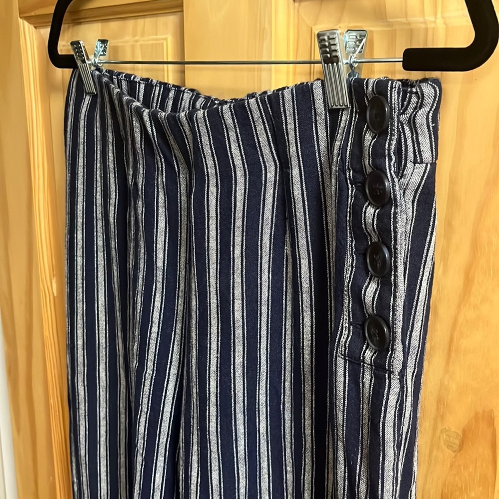 GAP Striped Linen Pants